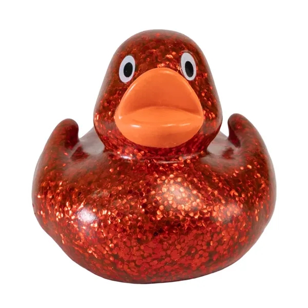 2.5" x 2.25" mini glitter rubber ducks.... from ASI 34415 Alpi International LTD