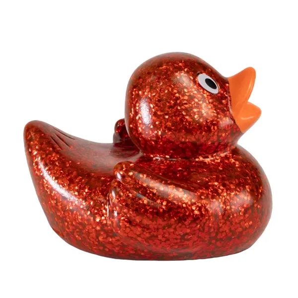 2.5" x 2.25" mini glitter rubber ducks.... from ASI 34415 Alpi International LTD