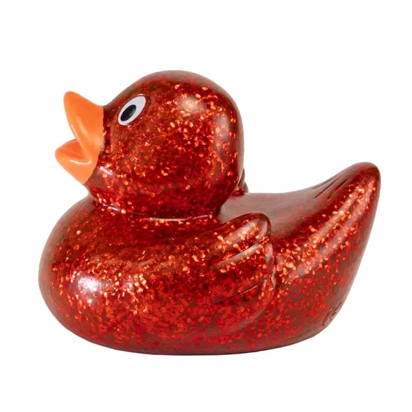 2.5" x 2.25" mini glitter rubber ducks.... from ASI 34415 Alpi International LTD