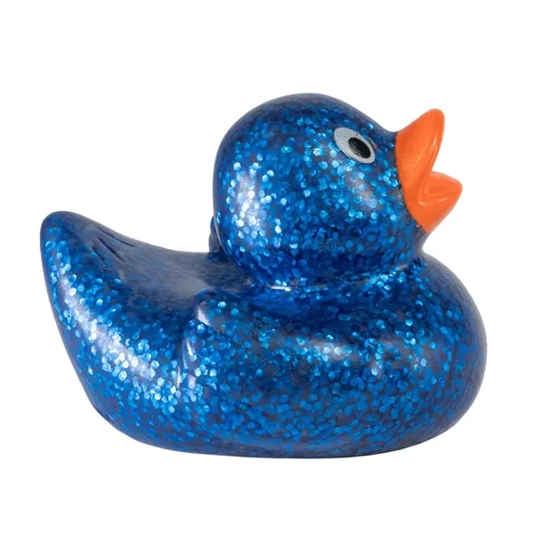 2.5" x 2.25" mini glitter rubber ducks.... from ASI 34415 Alpi International LTD
