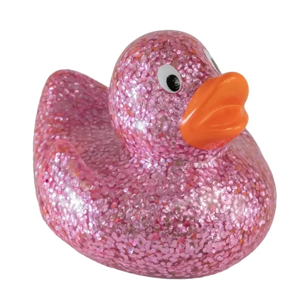 2.5" x 2.25" mini glitter rubber ducks.... from ASI 34415 Alpi International LTD