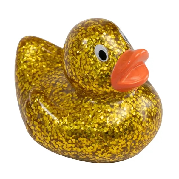 2.5" x 2.25" mini glitter rubber ducks.... from ASI 34415 Alpi International LTD