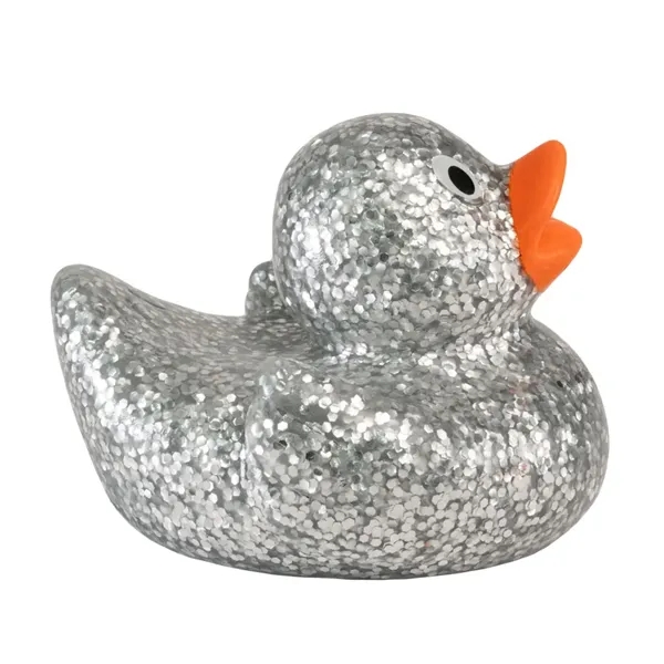 2.5" x 2.25" mini glitter rubber ducks.... from ASI 34415 Alpi International LTD