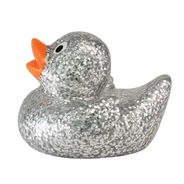 2.5" x 2.25" mini glitter rubber ducks.... from ASI 34415 Alpi International LTD