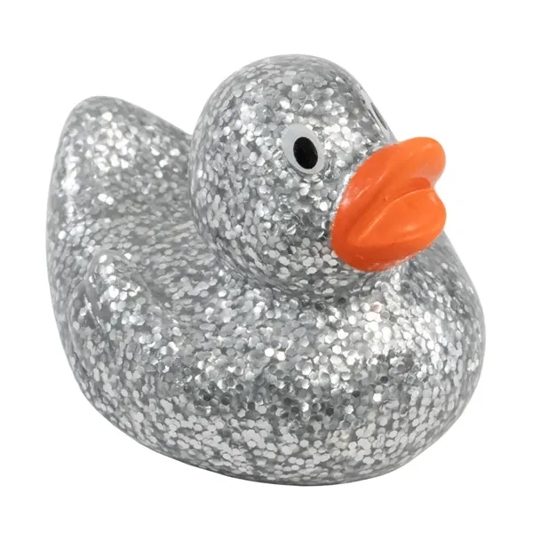 2.5" x 2.25" mini glitter rubber ducks.... from ASI 34415 Alpi International LTD