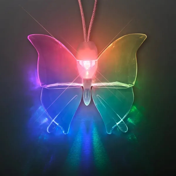 Acrylic Butterfly Light Up Necklace; Blank Pricing... from ASI 34194 ALightPromos