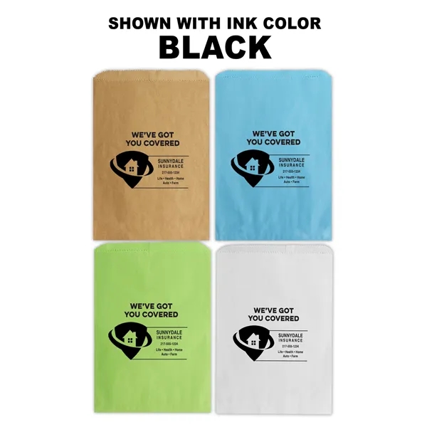 Paper merchandise bags with one color imprinting. Your choice of 4... from ASI 45795 Colorguppy Printing