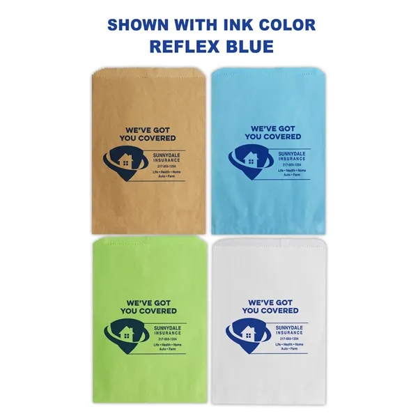 Paper merchandise bags with one color imprinting. Your choice of 4... from ASI 45795 Colorguppy Printing