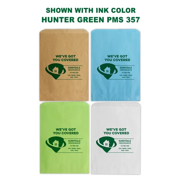 Paper merchandise bags with one color imprinting. Your choice of 4... from ASI 45795 Colorguppy Printing