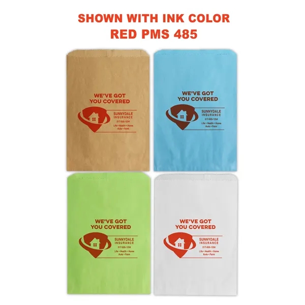 Paper merchandise bags with one color imprinting. Your choice of 4... from ASI 45795 Colorguppy Printing