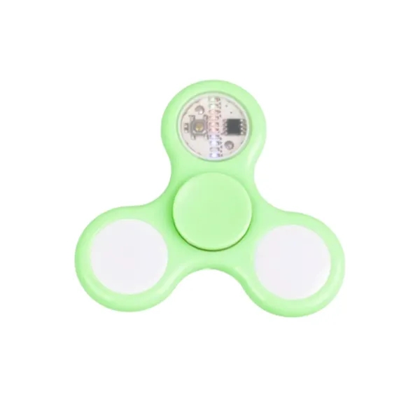 LED light fingertip fidget spinner plus full color UV imprint on... from ASI 37218 Athena Promo (tm)
