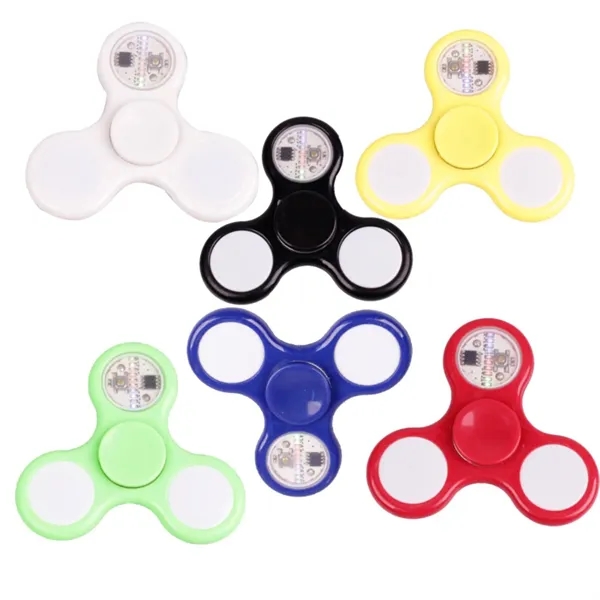 LED light fingertip fidget spinner plus full color UV imprint on... from ASI 37218 Athena Promo (tm)