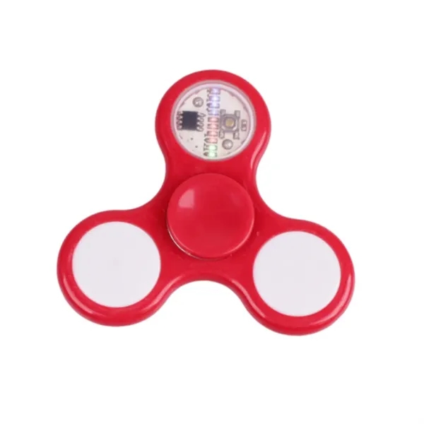 LED light fingertip fidget spinner plus full color UV imprint on... from ASI 37218 Athena Promo (tm)