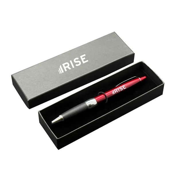 Features our velvet cardboard box with our brass Helios-II ballpoint pen.... from ASI 68190 Lungsal / Lungsal