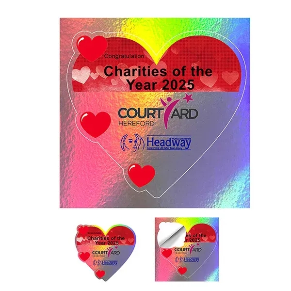 6 mil. glossy vinyl stickers in assorted sizes.... from ASI 62660 Innovation Line