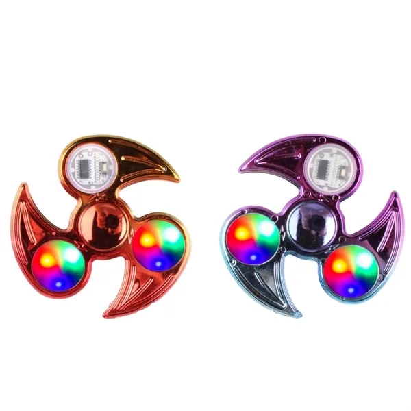LED light finger gyro fidget spinner plus full color UV imprint... from ASI 37218 Athena Promo (tm)