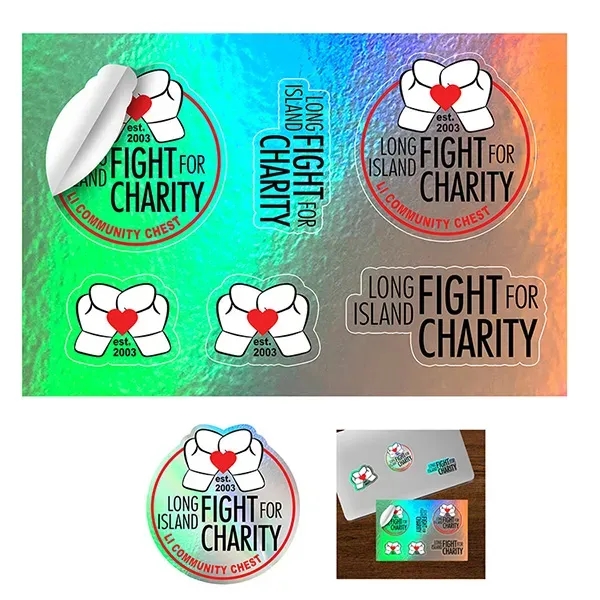 6 mil. matte vinyl stickers in assorted sizes.... from ASI 62660 Innovation Line