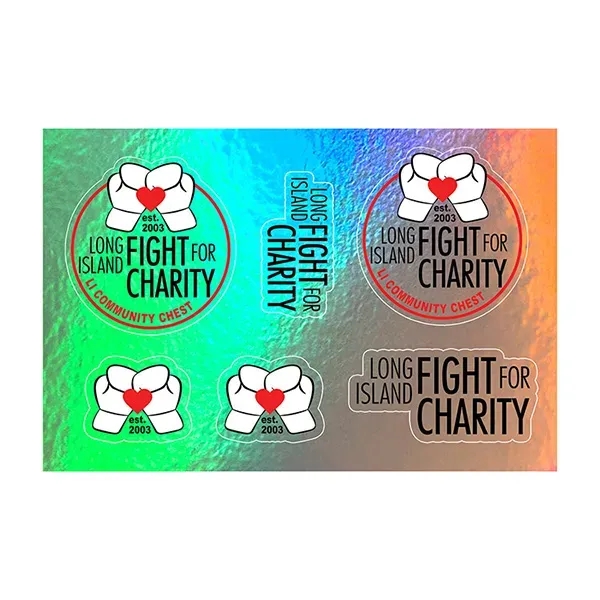 6 mil. matte vinyl stickers in assorted sizes.... from ASI 62660 Innovation Line