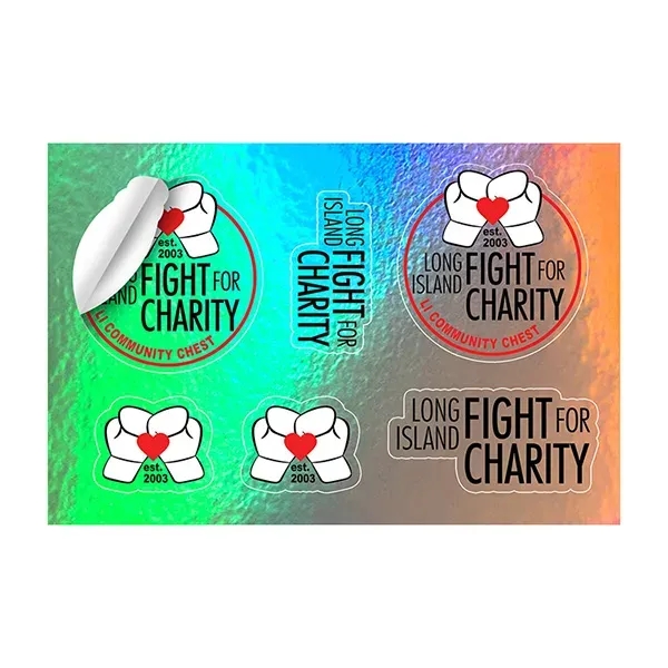 6 mil. matte vinyl stickers in assorted sizes.... from ASI 62660 Innovation Line