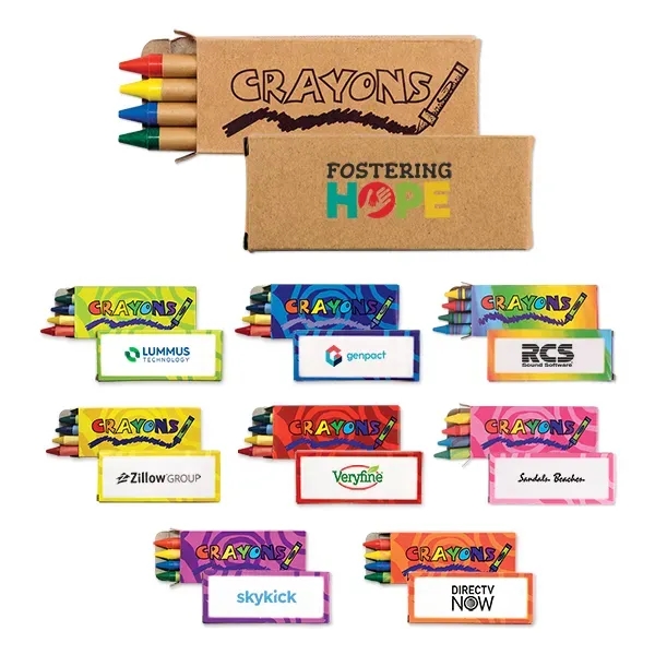4 pack of non-toxic crayons - red, green, blue and yellow.... from ASI 98360 WOWLine / WOWLine®