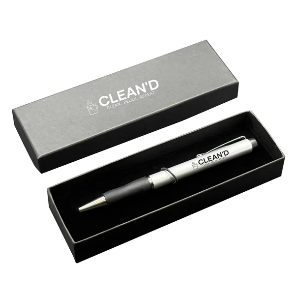 Features our velvet cardboard box with our aluminum Coburg-I ballpoint pen.... from ASI 68190 Lungsal / Lungsal