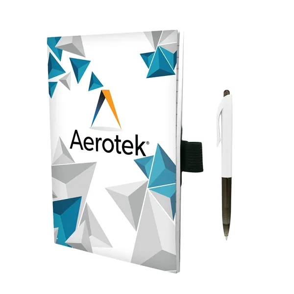5" X 7" Perfect Paper Cover Notebook with Pen... from ASI 30208 A P Specialties / AP Specialties