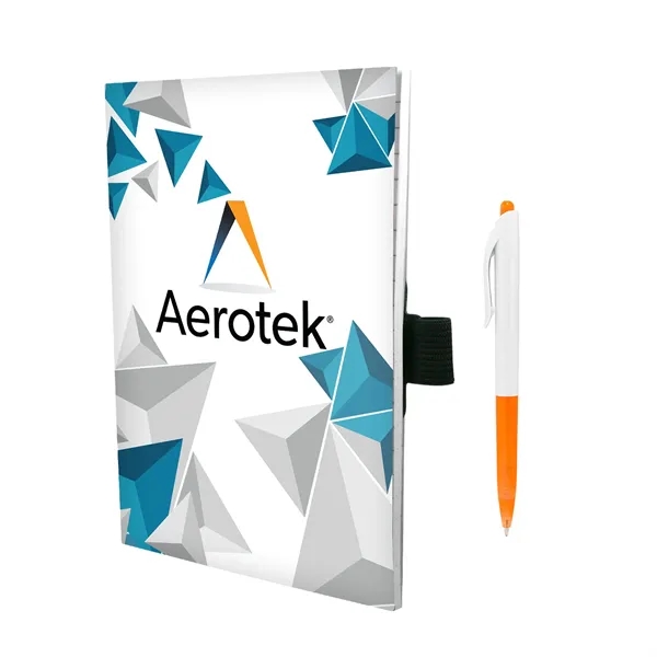 5" X 7" Perfect Paper Cover Notebook with Pen... from ASI 30208 A P Specialties / AP Specialties