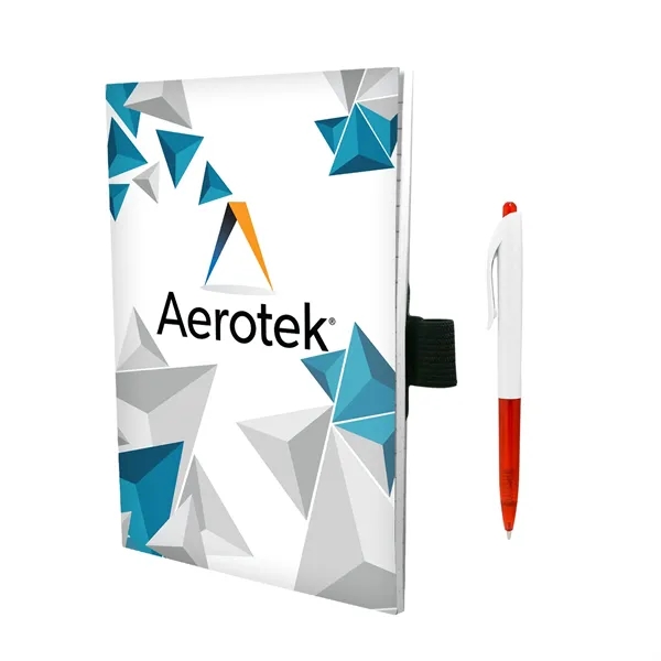 5" X 7" Perfect Paper Cover Notebook with Pen... from ASI 30208 A P Specialties / AP Specialties