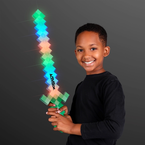 Blank; 24" Light Up Pixel Saber, Multi-color, 3 functions.... from ASI 34194 ALightPromos / Alight Promotional Products