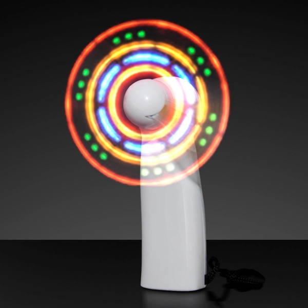 Blank or imprinted. Light Up Promotional Mini Fans Flash 36 Light... from ASI 34194 ALightPromos / Alight Promotional Products
