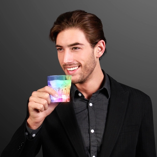 Blank or Imprinted. LED rock / whiskey glass.... from ASI 34194 ALightPromos / Alight Promotional Products