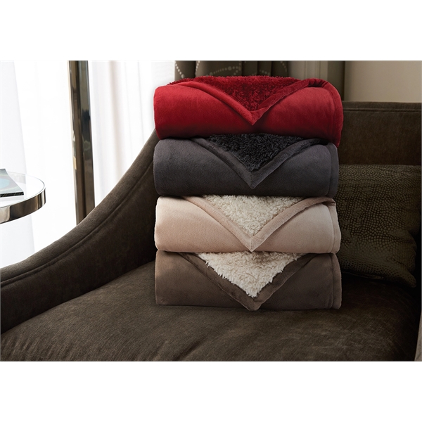 Alpaca wool plush throw blanket measuring 50" x 60"... from ASI 73520 Neet Feet / Kanata Blanket