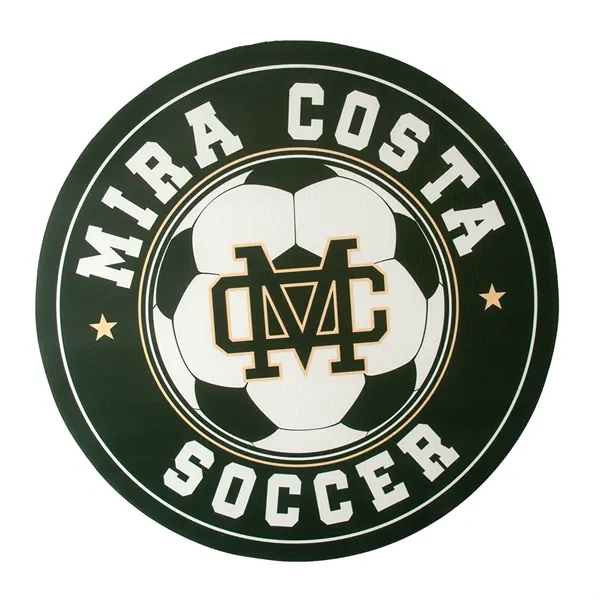 Die cut yard sign, weather resistant, cut from corrugated vinyl material.... from ASI 77280 Pepco Poms / Pepco Poms