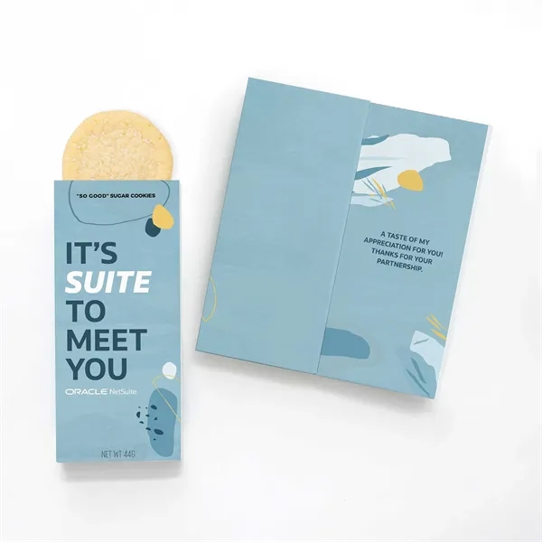 Fully customizable greeting card and gourmet sugar cookies all in one!... from ASI 68680 Maple Ridge Farms Inc / Sweeter Cards