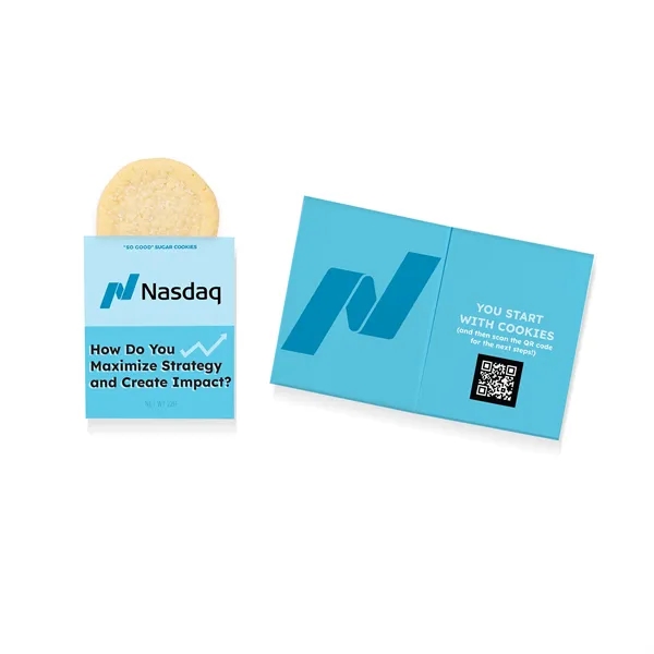 Fully customizable greeting card and gourmet sugar cookie all in one!... from ASI 68680 Maple Ridge Farms Inc / Sweeter Cards