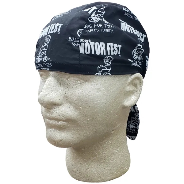 Fitted muslin doo rag cap with elastic ties in the bag;... from ASI 31260 AdCapitol