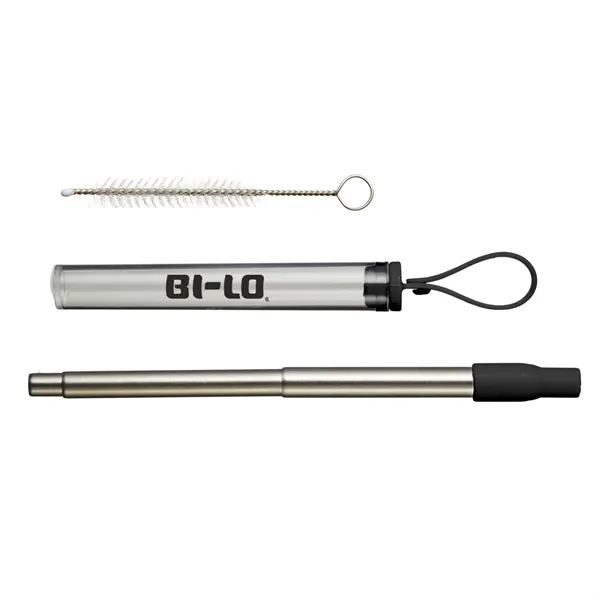 The extendable stainless steel straw kit includes a silicone mouthpiece.... from ASI 52710 Lincoln Line
