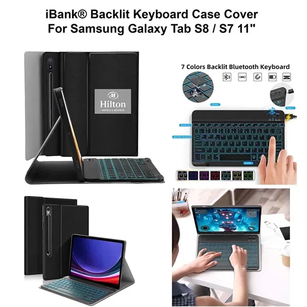 Kidder iBank® Bluetooth Keyboard Case for Galaxy Tab S8/S7 11 inch... from ASI 79909 Promotek