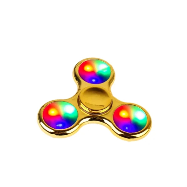 LED light up gyroscopic fidget spinner plus full color UV imprint... from ASI 37218 Athena Promo (tm)