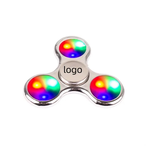 LED light up gyroscopic fidget spinner plus full color UV imprint... from ASI 37218 Athena Promo (tm)