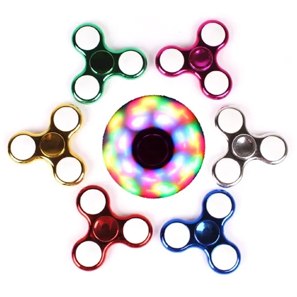LED light up gyroscopic fidget spinner plus full color UV imprint... from ASI 37218 Athena Promo (tm)