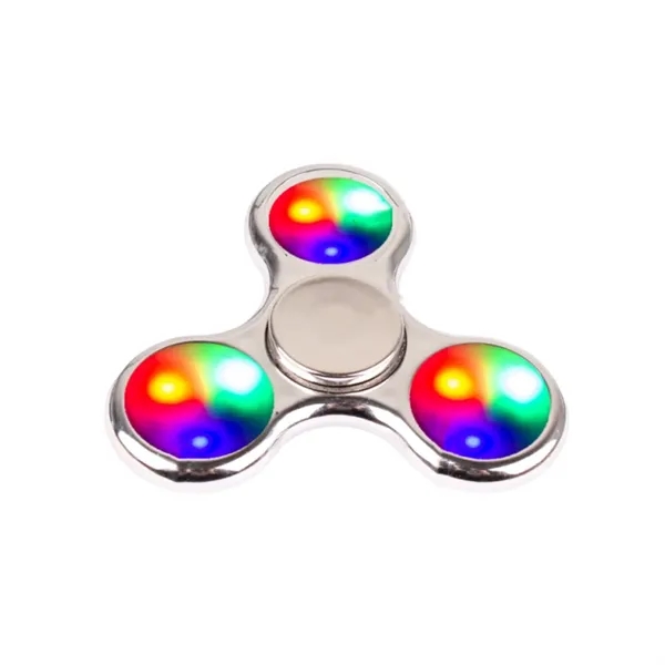 LED light up gyroscopic fidget spinner plus full color UV imprint... from ASI 37218 Athena Promo (tm)