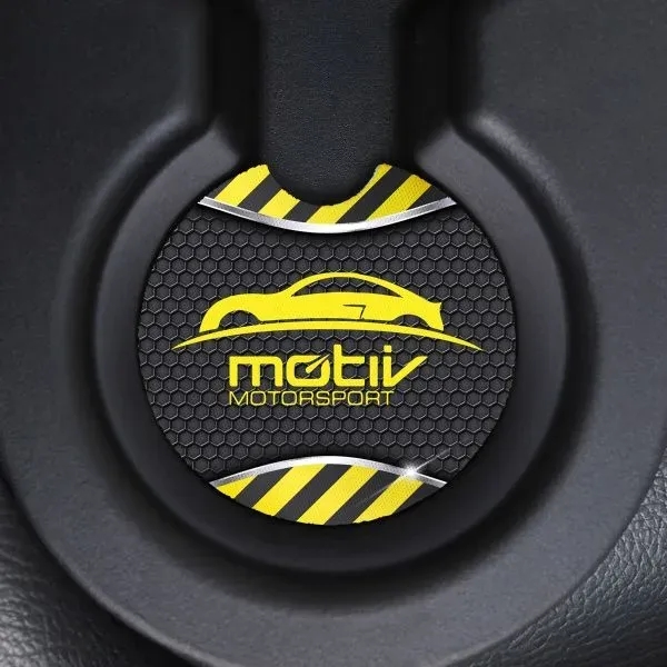 2 3/4" car coaster made out of recycled rubber and RPET... from ASI 52840 Evans Manufacturing