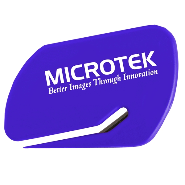 Value letter opener slitter with protective steel blade.... from ASI 52840 Evans Manufacturing