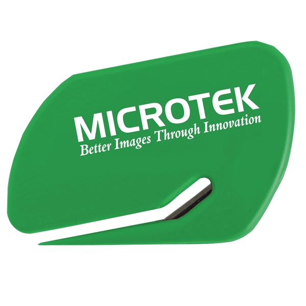 Value letter opener slitter with protective steel blade.... from ASI 52840 Evans Manufacturing