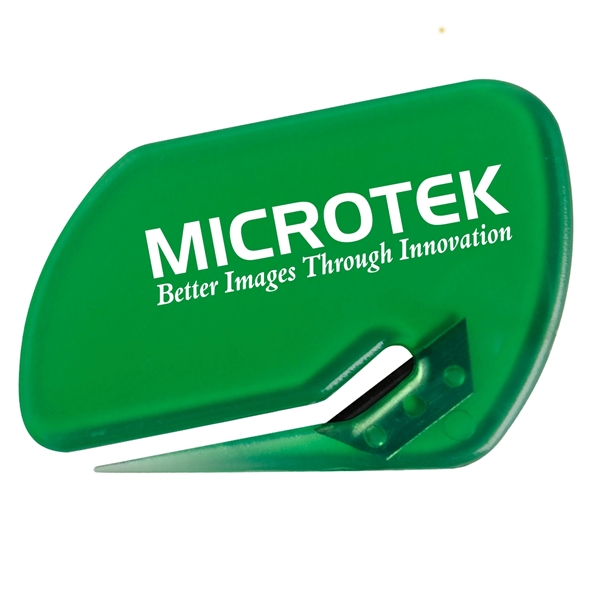 Value letter opener slitter with protective steel blade.... from ASI 52840 Evans Manufacturing