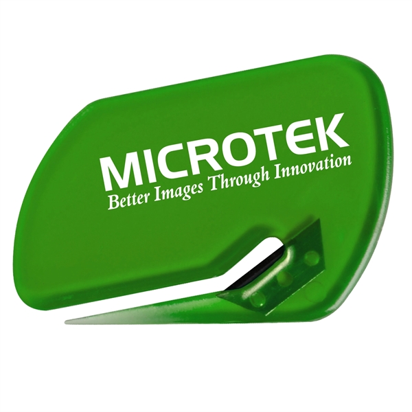 Value letter opener slitter with protective steel blade.... from ASI 52840 Evans Manufacturing