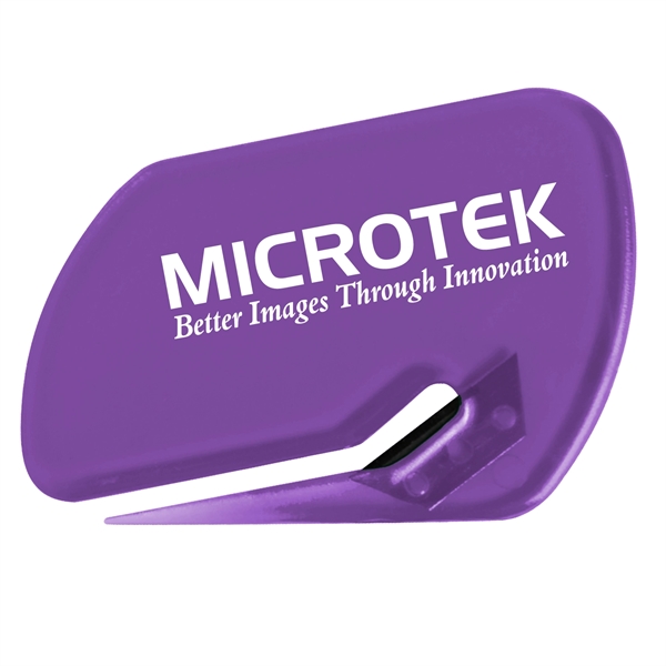 Value letter opener slitter with protective steel blade.... from ASI 52840 Evans Manufacturing