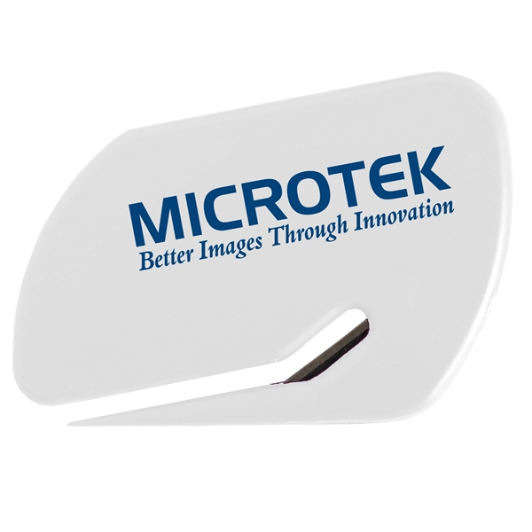 Value letter opener slitter with protective steel blade.... from ASI 52840 Evans Manufacturing