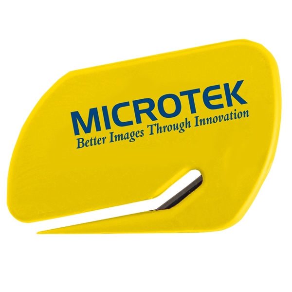 Value letter opener slitter with protective steel blade.... from ASI 52840 Evans Manufacturing